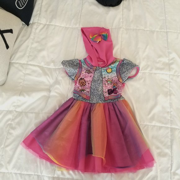 Robe D'anniversaire Fille Nickelodeon JoJo's Closet - Rose - Sans Manches - Taille XS à 12 Ans - Neuf Avec étiquette